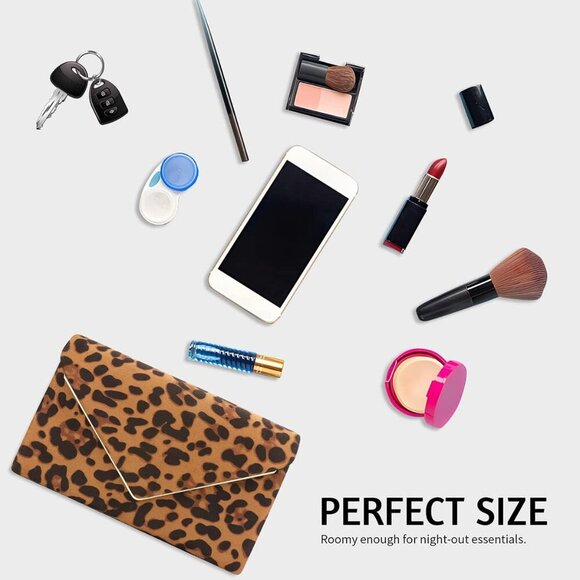 ❤️ Clutch Purse for Women Evening Wedding Party Velvet Suede Pleated Handbag - Picture 5 of 7